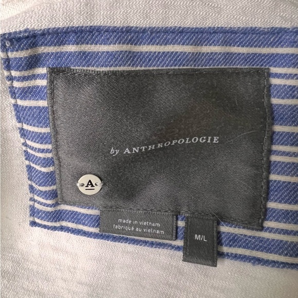 Anthropologie White TIe Front Tunic Vest Size Medium Large - Picture 9 of 14